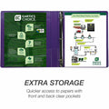 Samsill Earth's Choice Plant-based View Binders, Purple, 8 1/2" Width x 11" Length, 2 / Pack, SAMU86308