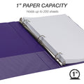 Samsill Earth's Choice Plant-based View Binders, Purple, 8 1/2" Width x 11" Length, 2 / Pack, SAMU86308