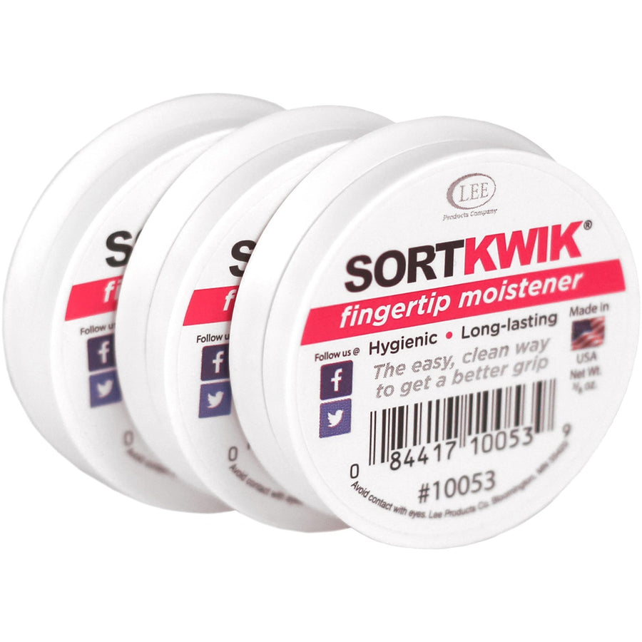 LEE SortKwik Multi-pack Fingertip Moistener, White, Odorless, 1 / Pack, LEE10053