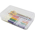 Advantus Clear Pencil Box, AVT34104