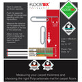 Floortex Cleartex Ultimat Polycarbonate Lipped Chair Mat for Carpets up to 1/2" - 48", FLR1113423LR
