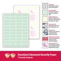 Paris DocuGard Advanced Medical Security Paper, Green, 8 1/2" x 11", 500 / Ream, PRB04542