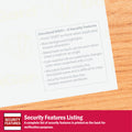 Paris DocuGard Standard Medical Security Paper, Blue, 8 1/2" x 11", 500 / Ream, PRB04541