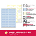 Paris DocuGard Standard Medical Security Paper, Blue, 8 1/2" x 11", 500 / Ream, PRB04541