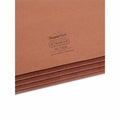 Smead SuperTab Straight Tab Cut Letter Recycled File Pocket, Redrope, 8 1/2" Width x 11" Length, 25 / Box, SMD73230