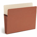 Smead SuperTab Straight Tab Cut Letter Recycled File Pocket, Redrope, 8 1/2" Width x 11" Length, 25 / Box, SMD73230