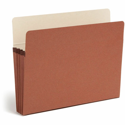 Smead SuperTab Straight Tab Cut Letter Recycled File Pocket, Redrope, 8 1/2" Width x 11" Length, 25 / Box, SMD73230