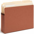 Smead SuperTab Straight Tab Cut Letter Recycled File Pocket, Redrope, 8 1/2" Width x 11" Length, 25 / Box, SMD73230