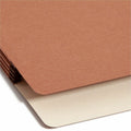 Smead SuperTab Straight Tab Cut Letter Recycled File Pocket, Redrope, 8 1/2" Width x 11" Length, 25 / Box, SMD73230