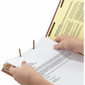 Smead 2/5 Tab Cut Legal Recycled Classification Folder, Red, 8 1/2" Width x 14" Length, 10 / Box, SMD19023