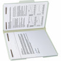 Smead 1/3 Tab Cut Letter Recycled Fastener Folder, Green, 8 1/2" Width x 11" Length, 25 / Box, SMD15003