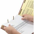 Smead 2/5 Tab Cut Letter Recycled Classification Folder, Red, 8 1/2" Width x 11" Length, 10 / Box, SMD14024