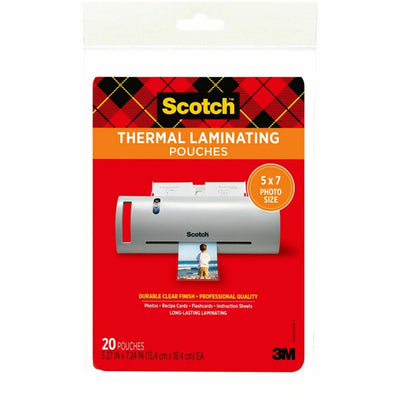 3M Scotch Thermal Laminating Pouches, Clear, 1 Pack, MMMTP590320