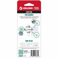 Velcro Thin Clear Fasteners 7/8in Squares Clear 12 ct, 12 Carton, VEK91330