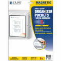 C-Line 8-1/2"x11" Magnetic Cubicle Keepers Pockets, Black, 2 / Pack, CLI37911