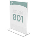 Deflecto Superior Image Double-Sided Sign Holder, Clear, DEF590801