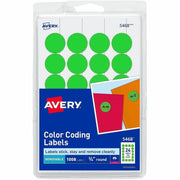 Avery® Removable Color-Coding Labels, 1 Pack