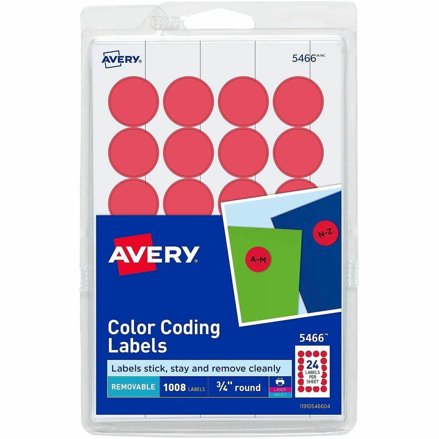 Avery® Color-Coding Labels, 1 Pack