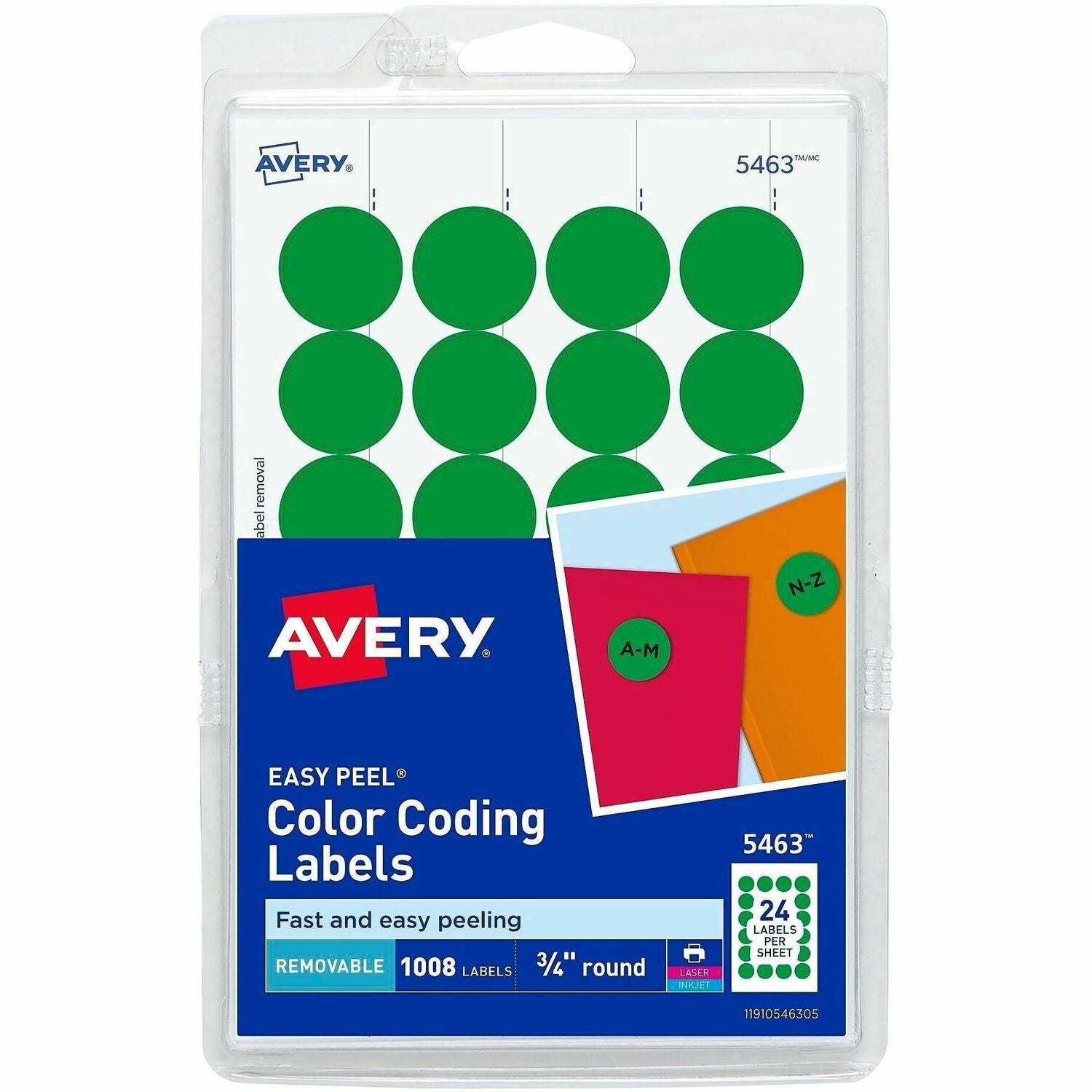 Avery® Color-Coding Labels, 1 Pack