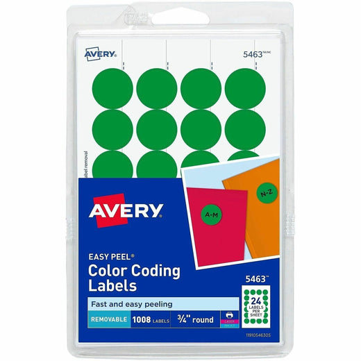 Avery® Color-Coding Labels, 1 Pack