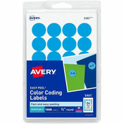 Avery® Removable Color-Coding Labels, 3/4" Diameter, 1,008 Labels (5461), 1 Pack