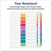 Avery Extra-Wide Dividers, 10 Tabs, Ready Index (11165), 1 Set