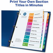 Avery Extra-Wide Dividers, 10 Tabs, Ready Index (11165), 1 Set