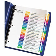 Avery A-Z Dividers, 26 Tabs, Ready Index, Multicolor Tabs (11125), 1 Set