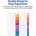 Avery Dividers, 8 Tabs, Ready Index (24 Sets of 11168), White, 1 Box, AVE11168