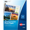 Avery Clear Mixed Format Photo Album Pages, 10ct (13401), 1 Pack, AVE13401