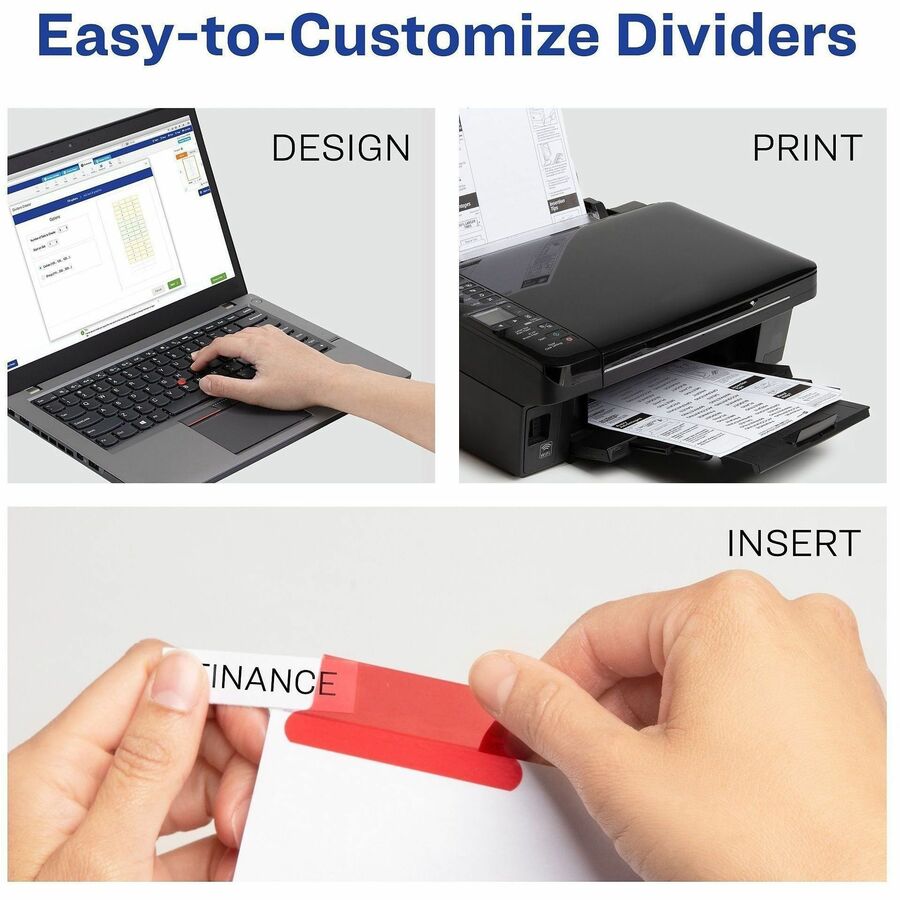 Avery® Big Tab Insertable Extra-Wide Dividers, 1 Set