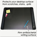 Artistic Matte Black Executive Desk Pad, AOP413841