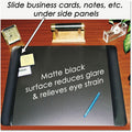 Artistic Matte Black Executive Desk Pad, AOP413841