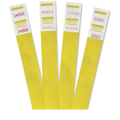 Advantus Tyvek Wristbands, Yellow, 500 / Pack — view 1