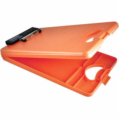 Saunders Deskmate II Storage Clipboard, Tangerine, 10" Width x 16" Length, SAU00543