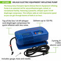 Champion Sports Deluxe Electric Inflating Pump, Blue, CSIEP1500