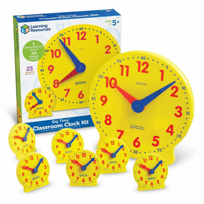 Learning Resources Classroom Clock Kit, Yellow, /CT — view 1