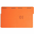 Smead 12540 1/3 Tab Cut Letter Recycled Fastener Folder, Orange, 8 1/2" Width x 11" Length, 50 / Box, SMD12540
