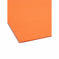 Smead 12540 1/3 Tab Cut Letter Recycled Fastener Folder, Orange, 8 1/2" Width x 11" Length, 50 / Box, SMD12540
