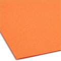 Smead 12540 1/3 Tab Cut Letter Recycled Fastener Folder, Orange, 8 1/2" Width x 11" Length, 50 / Box, SMD12540