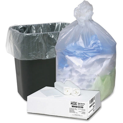 AEP Berry Ultra Plus Trash Can Liners, Natural, 100 / Carton, WBIWHD3339
