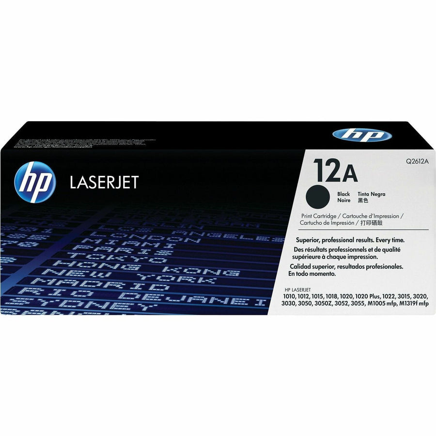 HP 12A (Q2612A) Toner Cartridge, HEWQ2612A