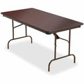 Iceberg Premium Wood Laminate Folding Table, Brown, ICE55214