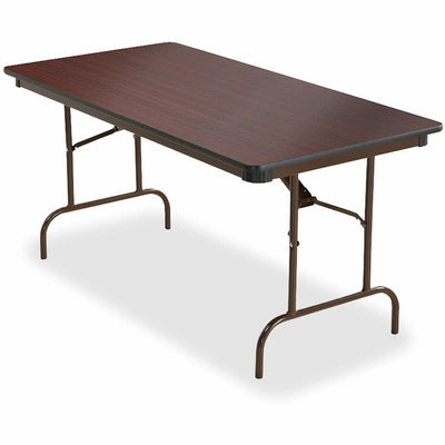 Iceberg Premium Wood Laminate Folding Table, Brown, /CT — view 1