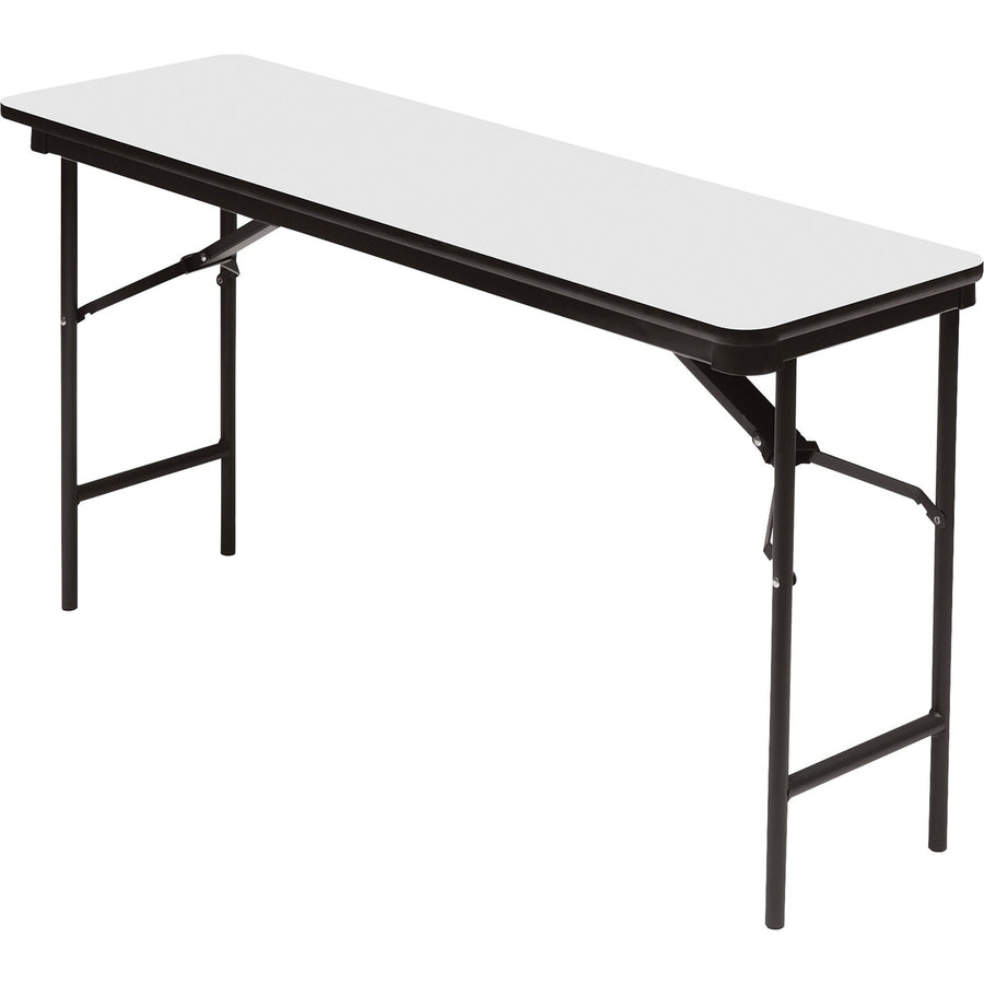Iceberg Premium Wood Laminate Folding Table, Gray, /CT — view 1