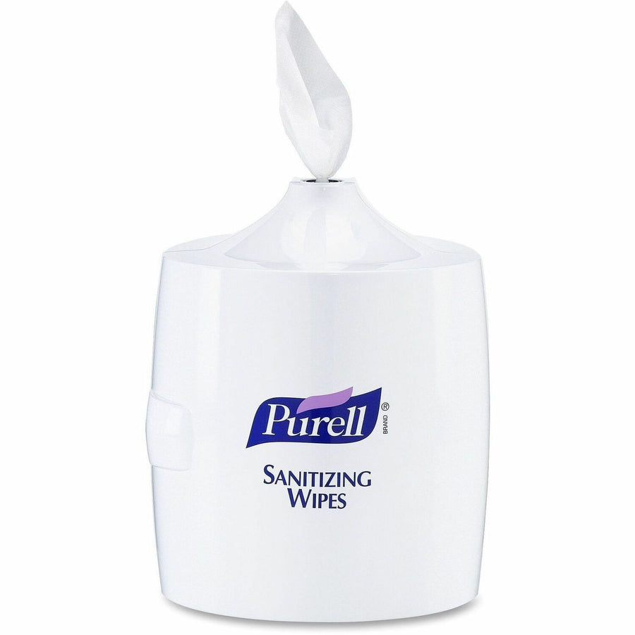 PURELL® Sanitizing Wipes Wall Mount Dispenser, White, Plastic, 1200 x Wipe, Durable, GOJ901901