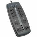 Eaton Tripp Lite series 10-Outlet Surge Protector, Silver, TRPTLP1008TEL