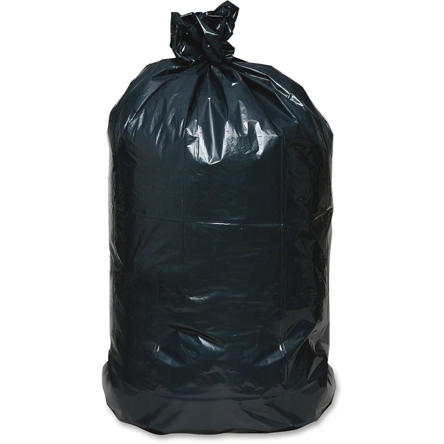 Berry Reclaim Heavy-Duty Recycled Can Liners, Extra Large, Black, Plastic, 60 gal, Coreless Roll, 100 / Carton, WBIRNW6060