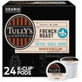 Keurig Dr Pepper . Tully's K-Cup, Pod French Roast, Keurig Single-Serve K-Cup Pods, Dark Roast, 24 Count, 24 / Box, GMT192619