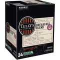 Keurig Dr Pepper . Tully's Coffee K-Cup, Pod Breakfast Blend Keurig Single-Serve K-Cup Pods, Light Roast Coffee, 24 Count, 24 / Box, GMT192719